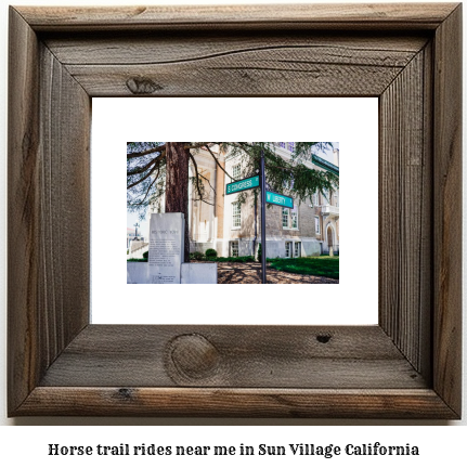 horse trail rides near me in Sun Village, California